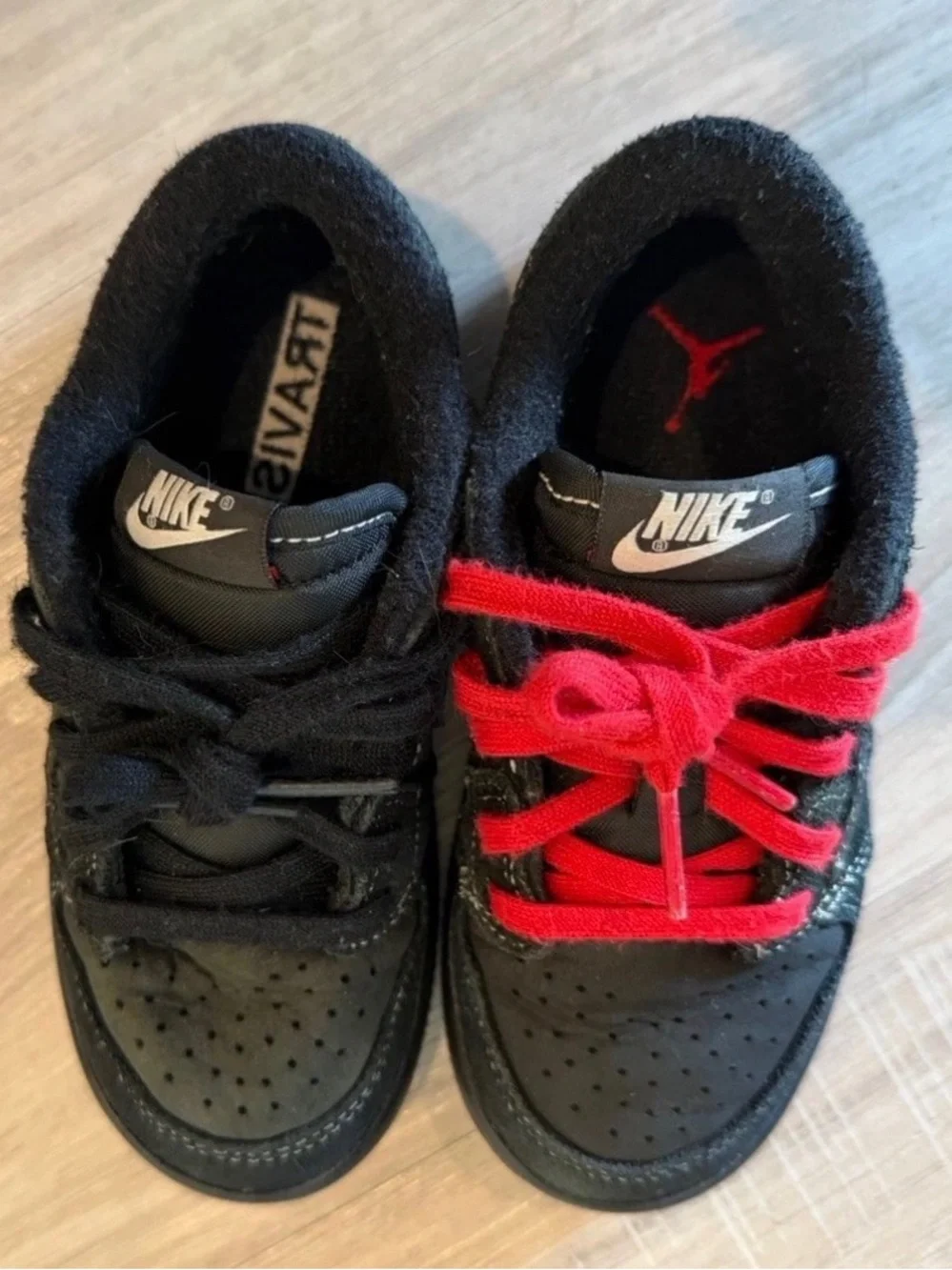 Nike Air Jordan 1 Low x Travis Scott Black Phantom Youth 9C